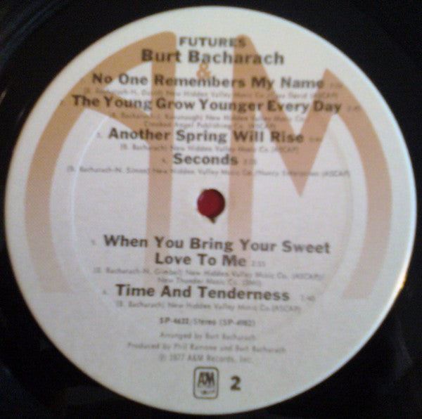 Burt Bacharach : Futures (LP, Album)