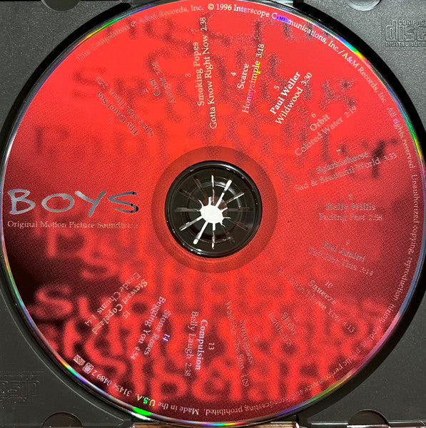 Various : Boys Original Motion Picture Soundtrack (CD)