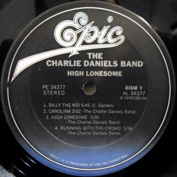 The Charlie Daniels Band : High Lonesome (LP, Album, RP, Gat)