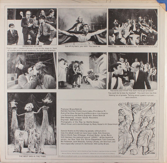 "Lenny" Original Broadway Cast : Lenny (2xLP, Pit)