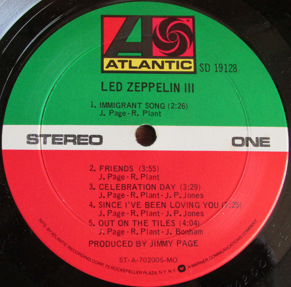 Led Zeppelin : Led Zeppelin III (LP, Album, RE, Mon)