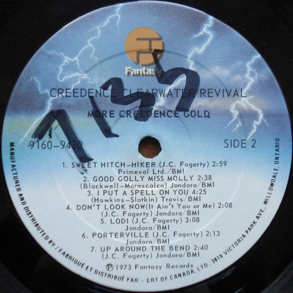 Creedence Clearwater Revival : More Creedence Gold (LP, Comp, RE)