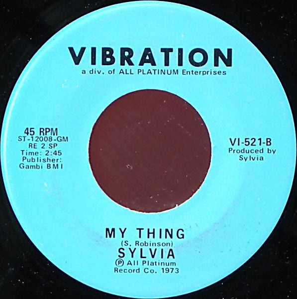 Sylvia Robinson : Pillow Talk (7", Single, SRC)