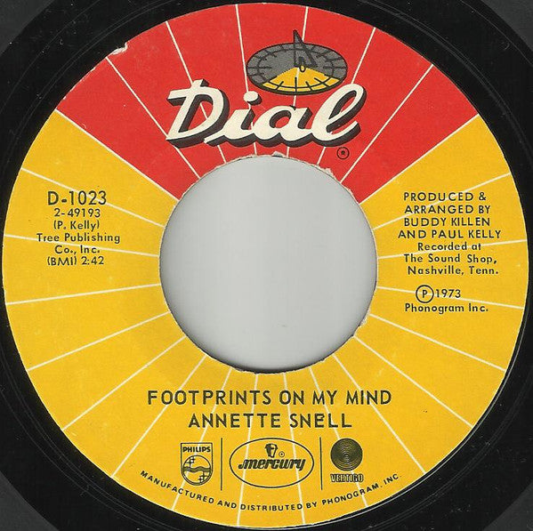 Annette Snell : You Oughta Be Here With Me / Footprints On My Mind (7", Single)