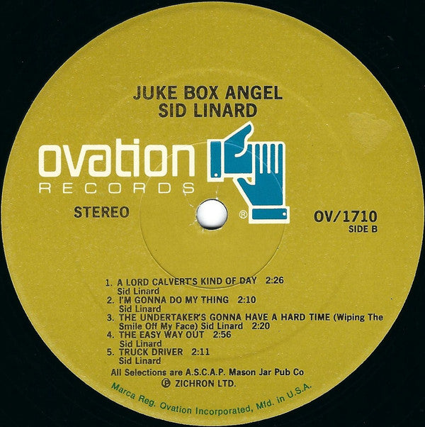 Sid Linard : Juke Box Angel (LP)