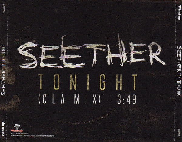 Seether : Tonight (CD, Single, Promo)