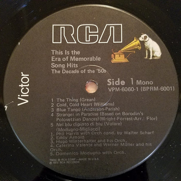 Various : This Is The Era Of Memorable Song Hits - The Decade Of The '50's (2xLP, Comp, Mono, Gat)