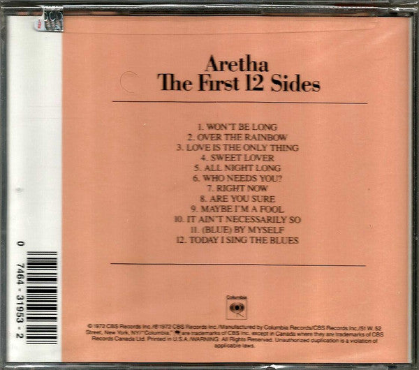 Aretha Franklin : The Great Aretha Franklin - The First 12 Sides - Her First Recordings - A Collector's Item (CD, Album, RE)