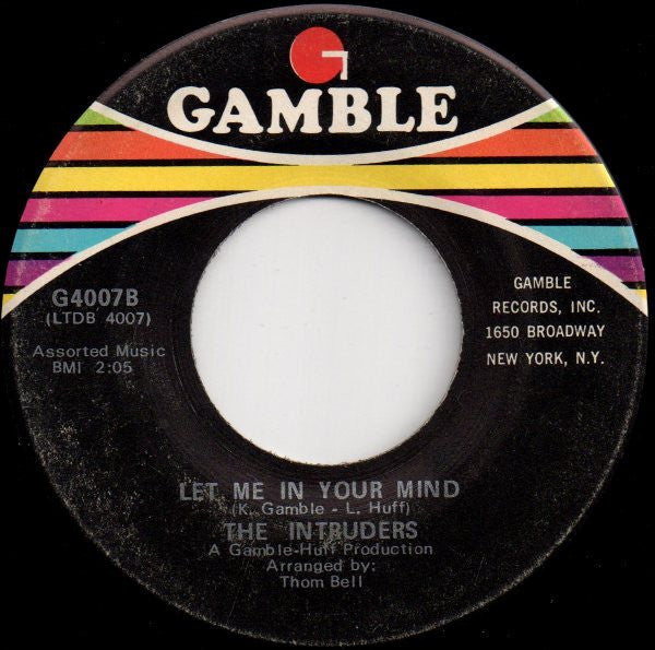 The Intruders : This Is My Love Song (7")