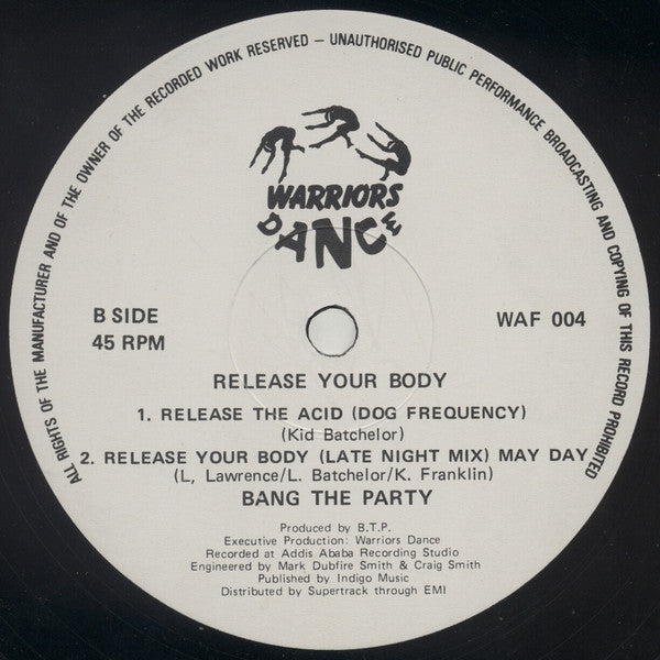 Bang The Party : Release Your Body (12")