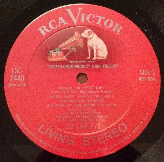 Mario Lanza : The Desert Song (LP, Album)