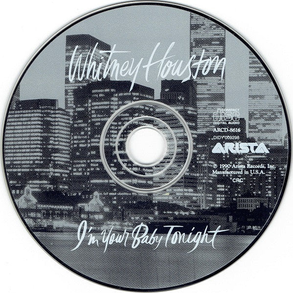 Whitney Houston : I'm Your Baby Tonight (CD, Album, Club)
