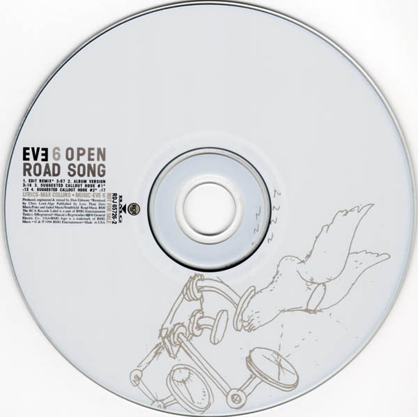 Eve 6 : Open Road Song (CD, Single, Promo)