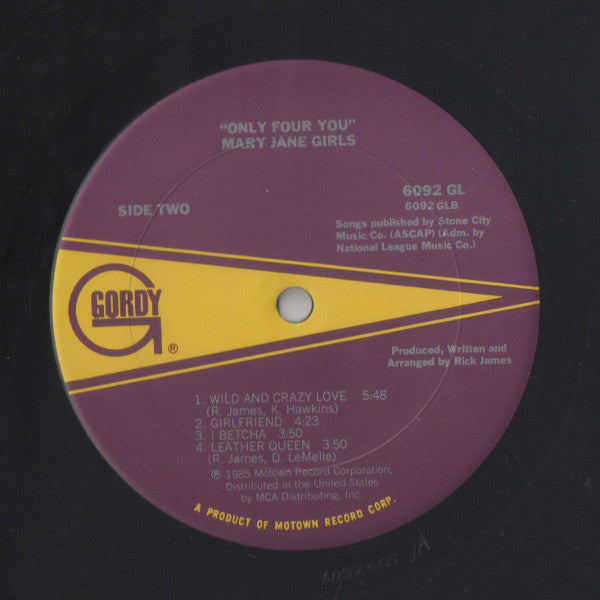 Mary Jane Girls : Only Four You (LP, Album)