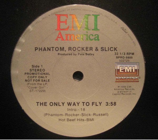 Phantom, Rocker & Slick : The Only Way To Fly (12", Promo)