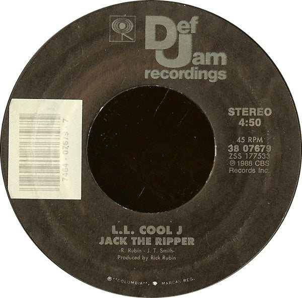 L.L. Cool J* : Going Back To Cali (7", Single, Styrene)