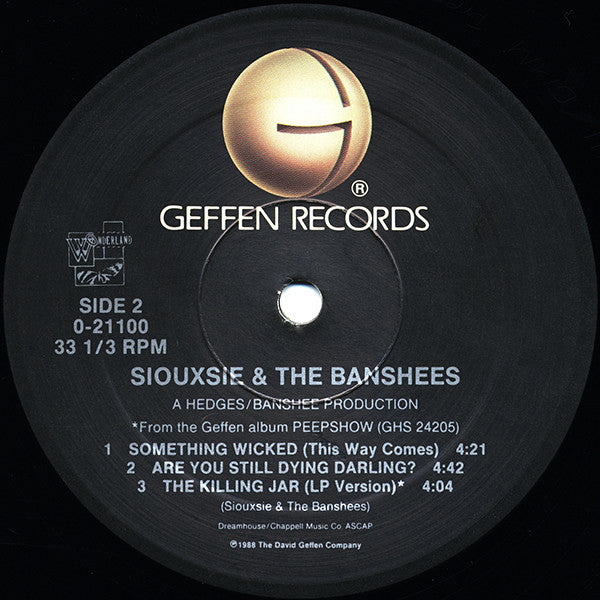 Siouxsie & The Banshees : The Killing Jar (Lepidopteristic Mix) (12", Maxi)