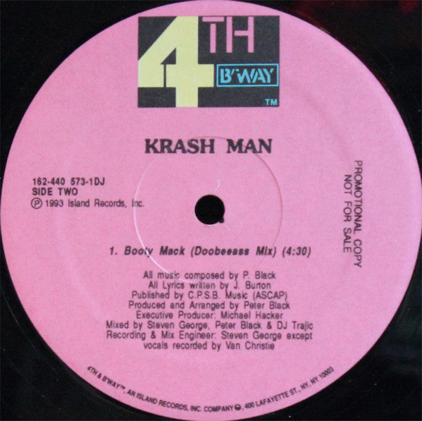 Krash Man : Booty Mack (12", Promo)