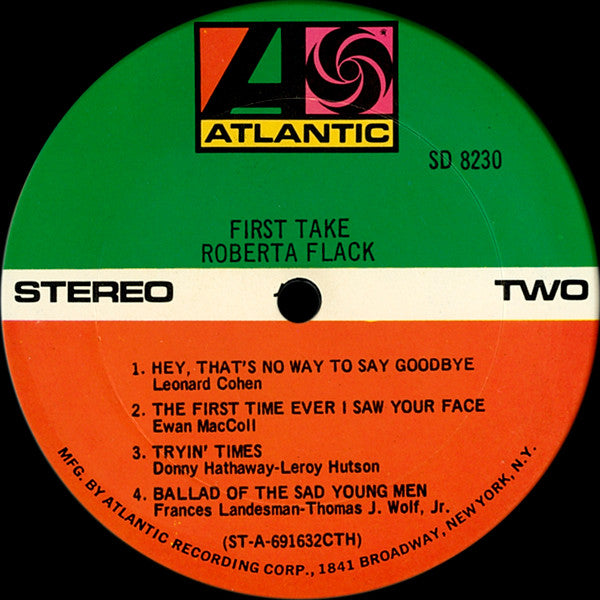 Roberta Flack : First Take (LP, Album, 184)