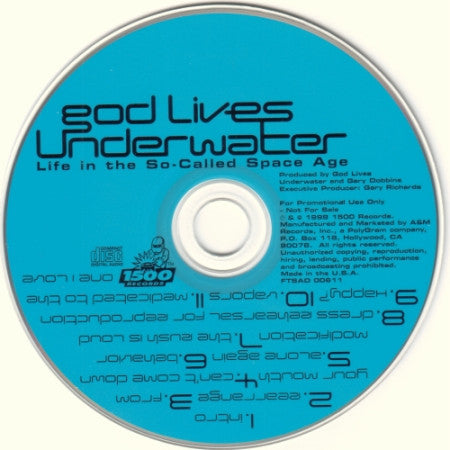 God Lives Underwater : Life In The So-Called Space Age (CD, Album, Promo)