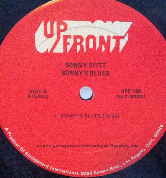 Sonny Stitt : Sonny's Blues (LP, Album)