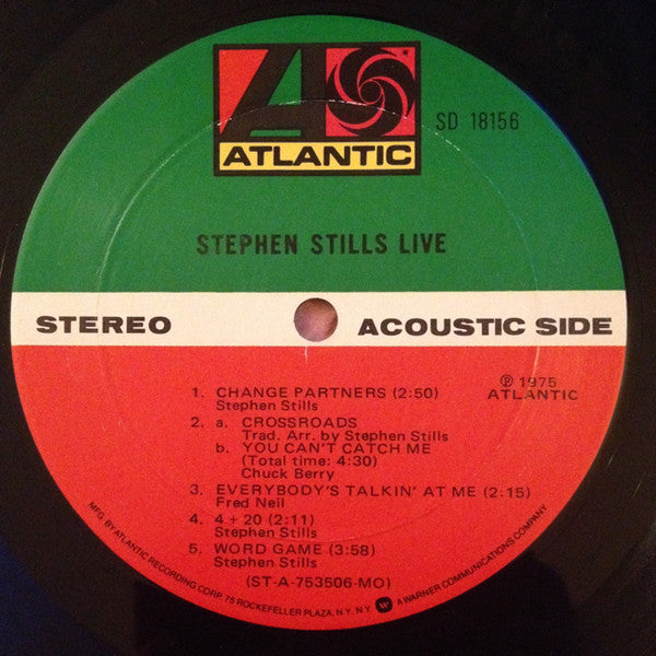 Stephen Stills : Stephen Stills Live (LP, Album, MO )