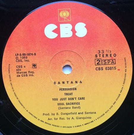 Santana : Santana (LP, Album, RE)