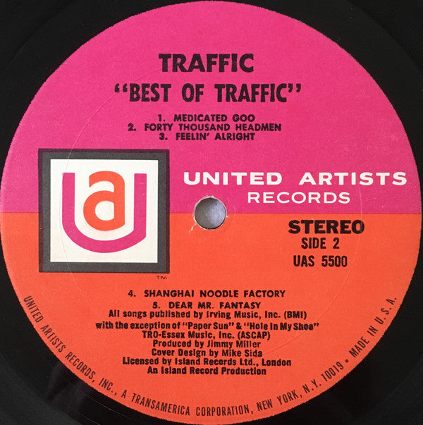Traffic : Best Of Traffic (LP, Comp)