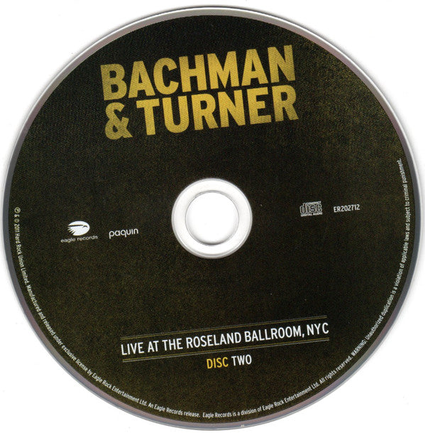 Bachman & Turner : Live At The Roseland Ballroom, NYC (2xCD, Album)