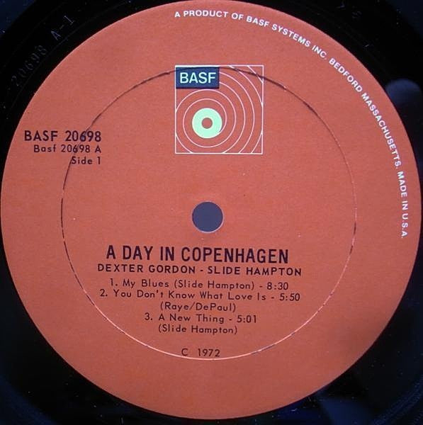 Dexter Gordon & Slide Hampton : A Day In Copenhagen (LP, Album, RE)