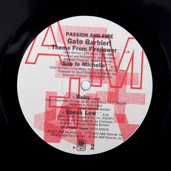 Gato Barbieri : Passion And Fire (LP, Comp)