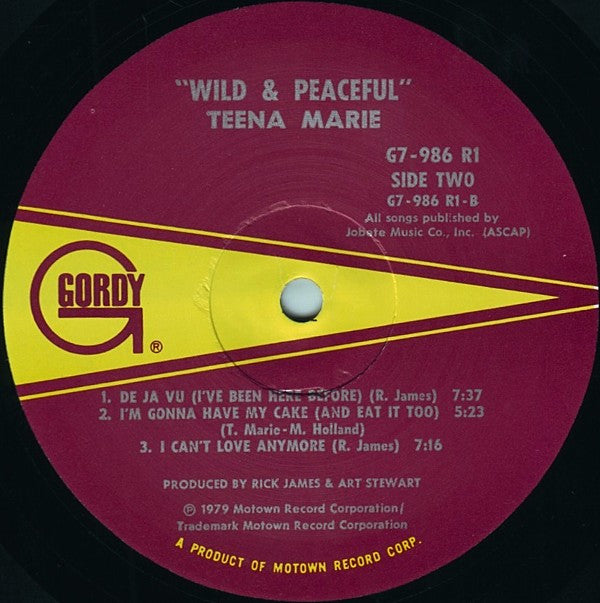 Teena Marie : Wild And Peaceful (LP, Album)