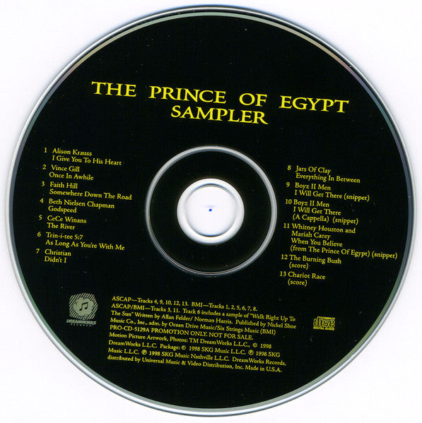 Various : The Prince Of Egypt (Sampler) (CD, Promo, Smplr)