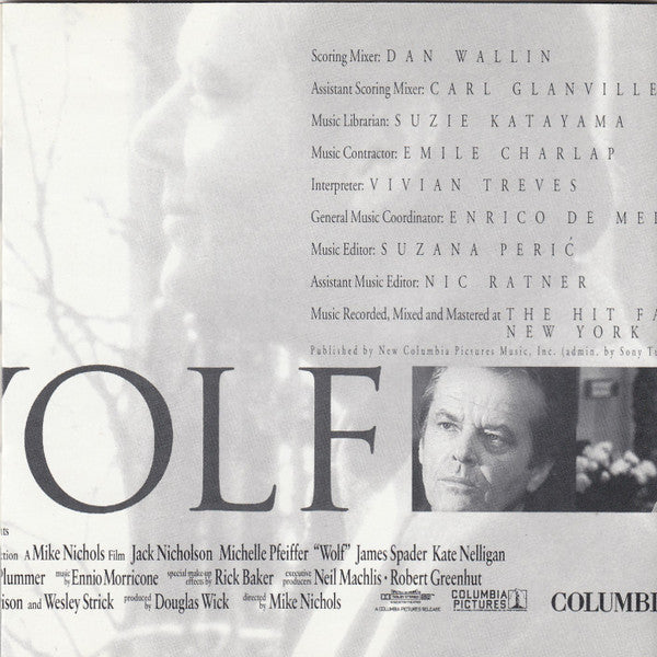 Ennio Morricone : Wolf (Original Motion Picture Soundtrack) (CD, Album)