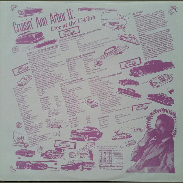 Various : Cruisin' Ann Arbor II: Live At The U-Club (LP, Comp)