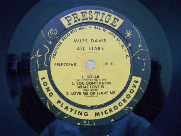Miles Davis All Stars : Walkin' (LP, Album, Comp, Mono)