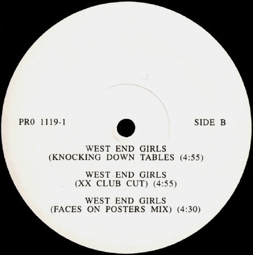 East 17 : West End Girls (12", Promo)