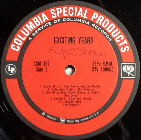 Various : The Exciting Years (LP, Ltd, Smplr)