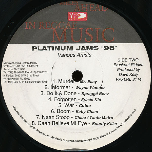 Various : Platinum Jam '98 (LP, Comp)