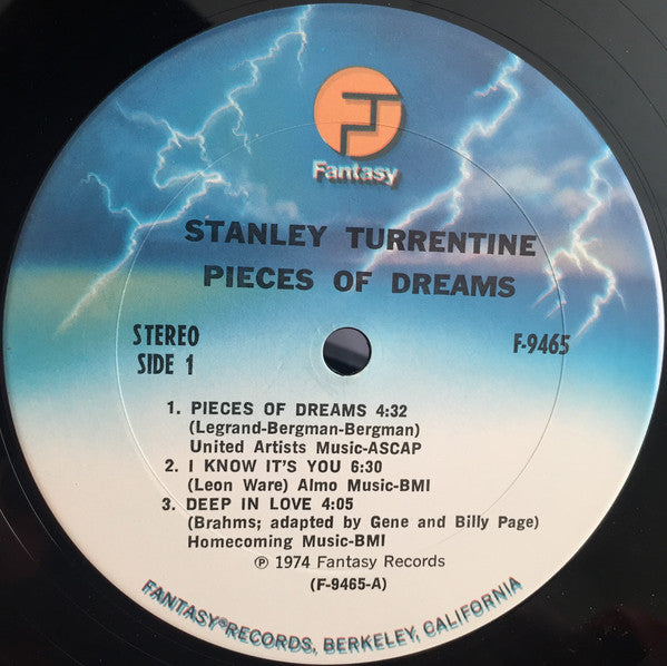 Stanley Turrentine : Pieces Of Dreams (LP, Album, RP, Gat)