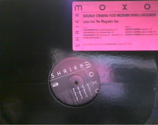 Moxo Shriek : Super Magnetic Eye / Boom Boom Boom / Scent Of A Woman (12", Promo)