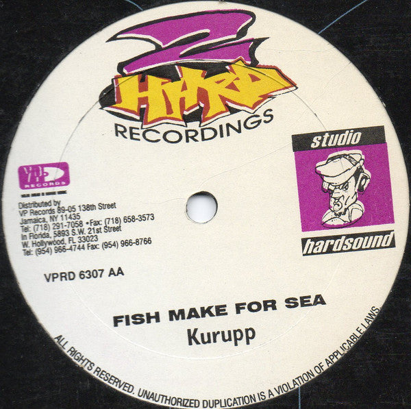 Beenie Man / Kid Kurrupt : Sleep With Me / Fish Make For Sea (12", Single)