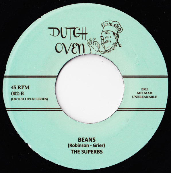 Buddy Sharpe & The Shakers / The Superbs (4) : Beans / Bald Headed baby (7", Single, RE)