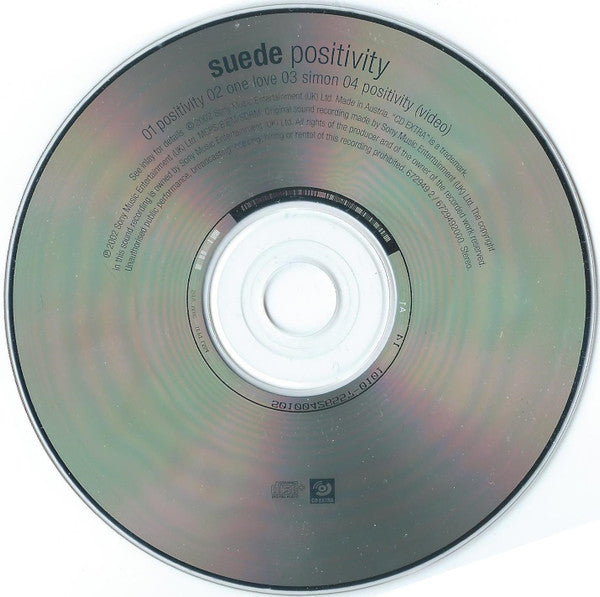 Suede : Positivity (CD, Single, Enh)