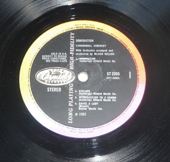 Cannonball Adderley : Domination (LP, Album)