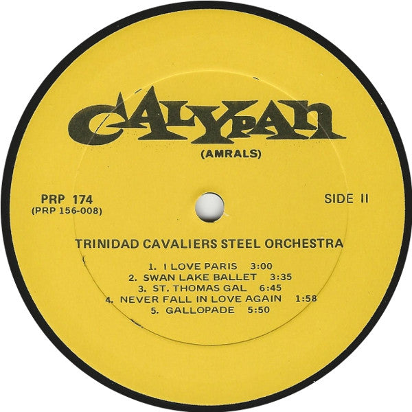 Trinidad Cavaliers Steel Orchestra* : Amral's Trinidad Cavaliers (LP)