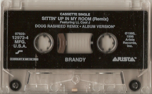 Brandy (2) Featuring LL Cool J : Sittin' Up In My Room (Remix) (Cass, Single)