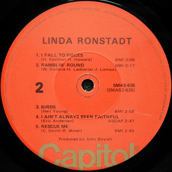 Linda Ronstadt : Linda Ronstadt (LP, Album, RE, Los)
