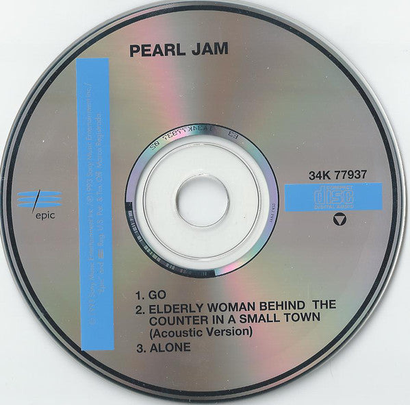 Pearl Jam : Go (CD, Single)