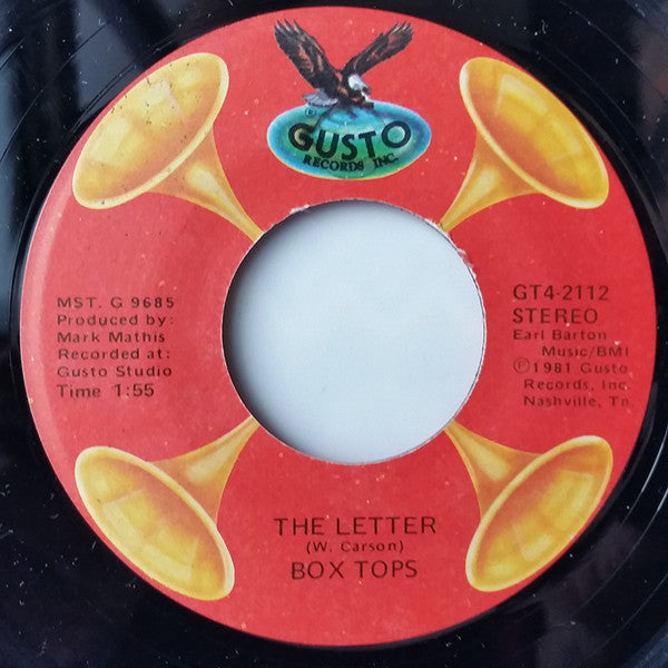 Box Tops : Cry Like A Baby / The Letter (7", Single, RE)